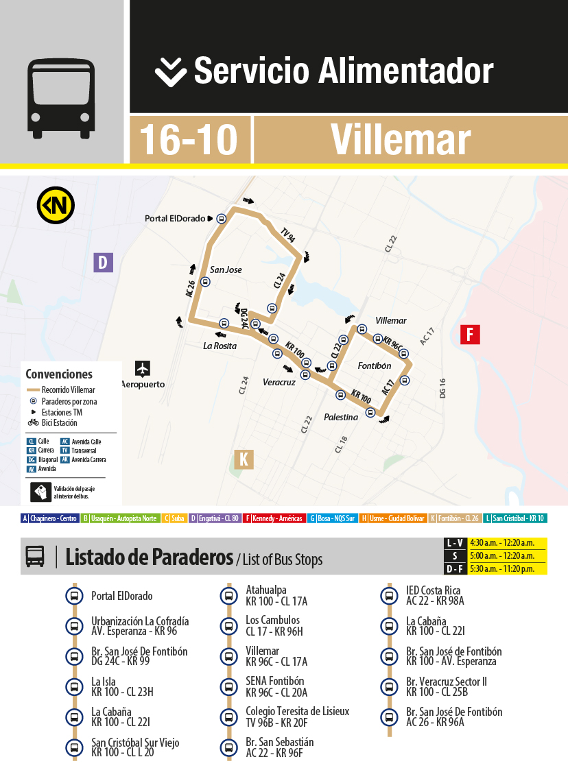 Plegable de la ruta 16-10 Villemar
