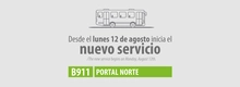 Conoce el nuevo servicio zonal B911 Portal Norte