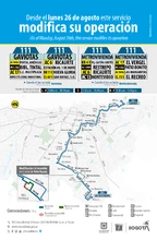 Servicio zonal 111 Gaviotas - Metrovivienda modifica su operación