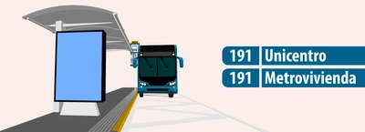Servicio TransMiZonal 191 Unicentro - Metrovivienda modifica su operación