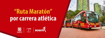 TransMilenio anuncia servicio temporal 'Ruta Maratón' por carrera atlética y desvíos en TransMiZonal este domingo