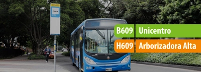 Servicio TransMiZonal B906 - H609 modifica su recorrido