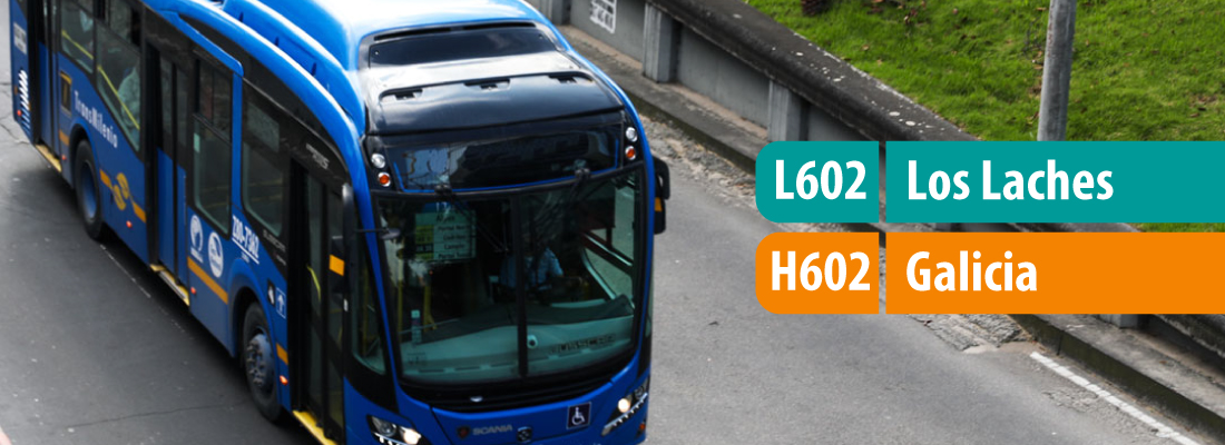 Servicio A602 - H602 ajusta su recorrido y cambia de nombre