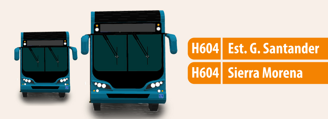 Servicio H604 modifica su recorrido