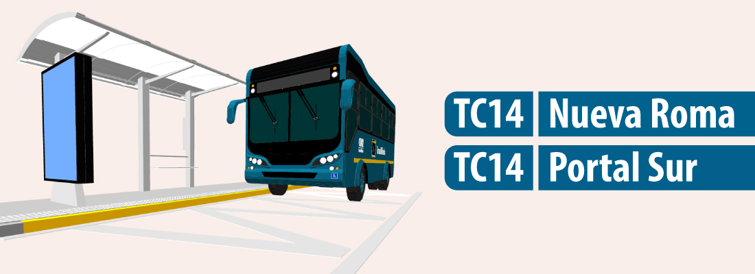 Servicio TransMiZonal TC14 modifica su operación